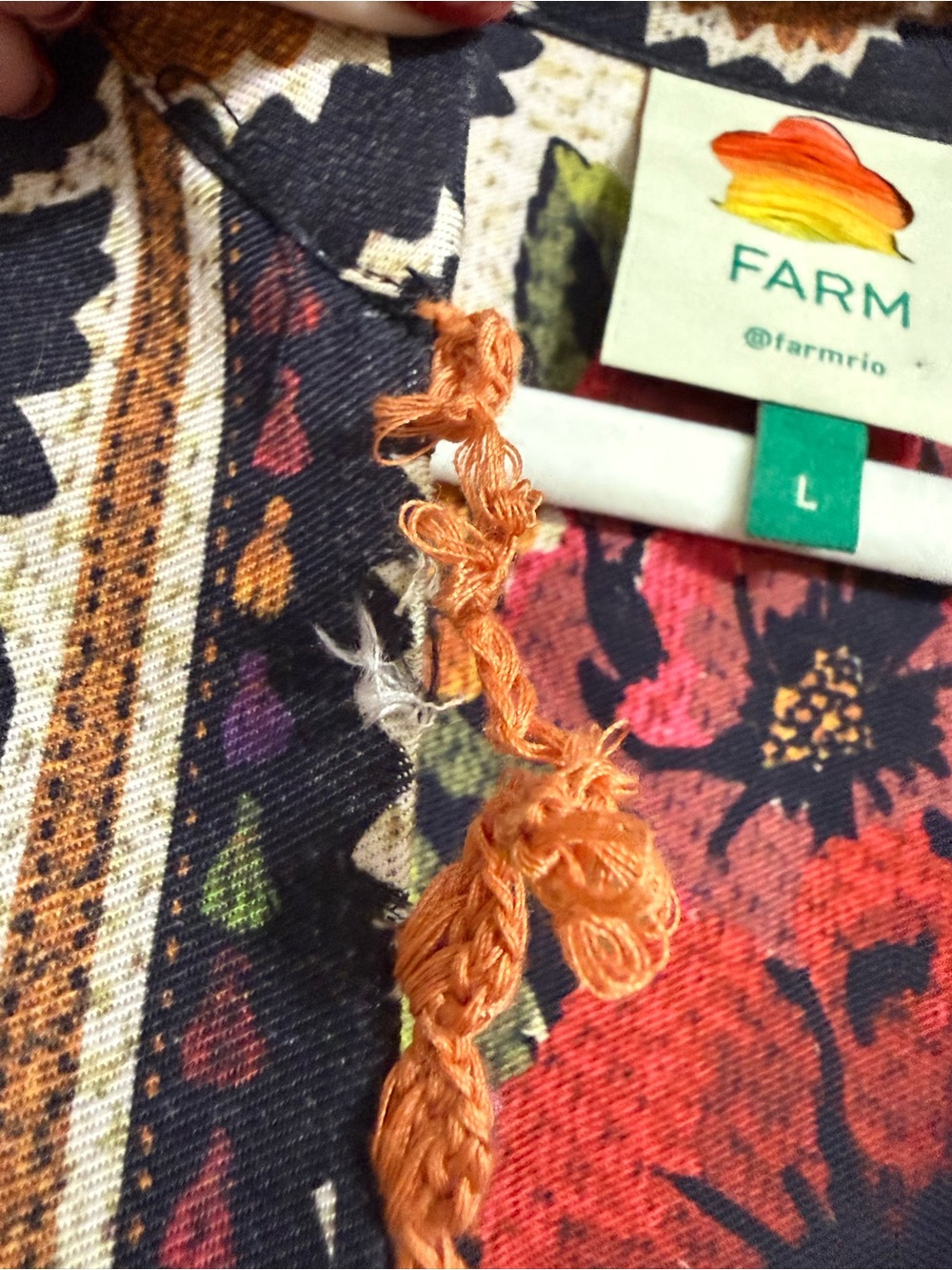Farm Rio Flower Tapestry Dress - Picture 6 of 6